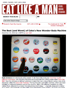 Esquire Coke Freestyle Review