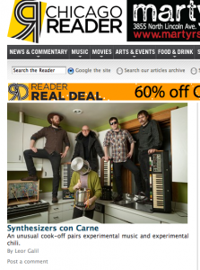 Reader synth chili Reader synth chili