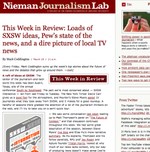 The Nieman Journalism Lab SXSW coverage
